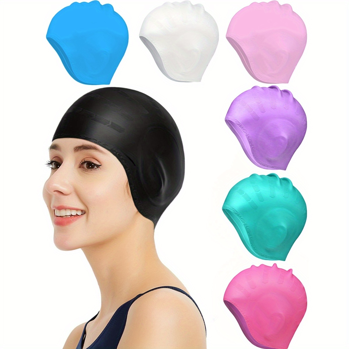Ear Protection Swim Cap - Prof - Aquatic Sports Cap 评论和价格