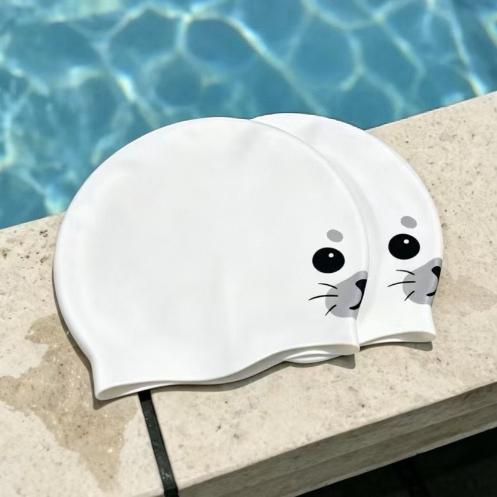 Cute Waterproof Silicone Swim  - Aquatic Sports Cap 评论和价格