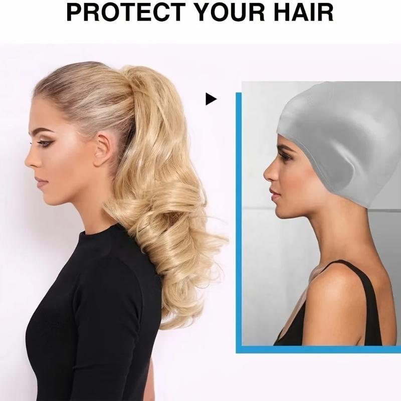 Large Silicone Swimming Cap wi - Aquatic Sports Cap 评论和价格