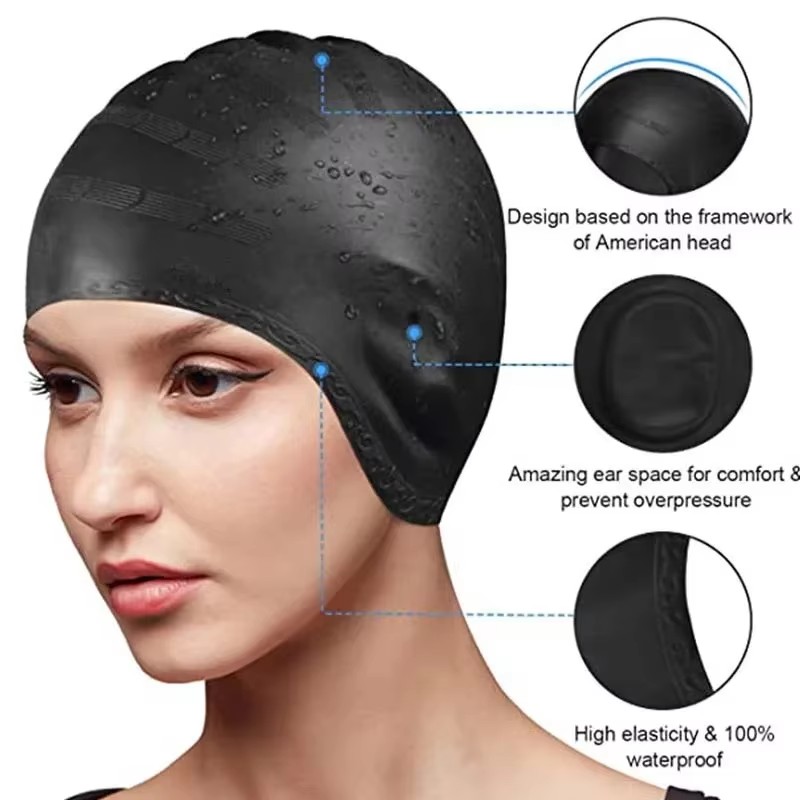 Unisex Waterproof Swimming Cap - Aquatic Sports Cap 评论和价格