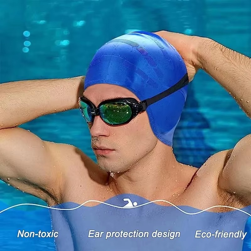 Unisex Waterproof Swimming Cap - Aquatic Sports Cap 评论和价格