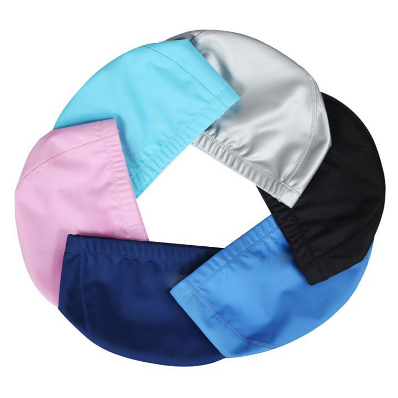 PU Fabric Swimming Cap Men Wom - Aquatic Sports Cap 评论和价格